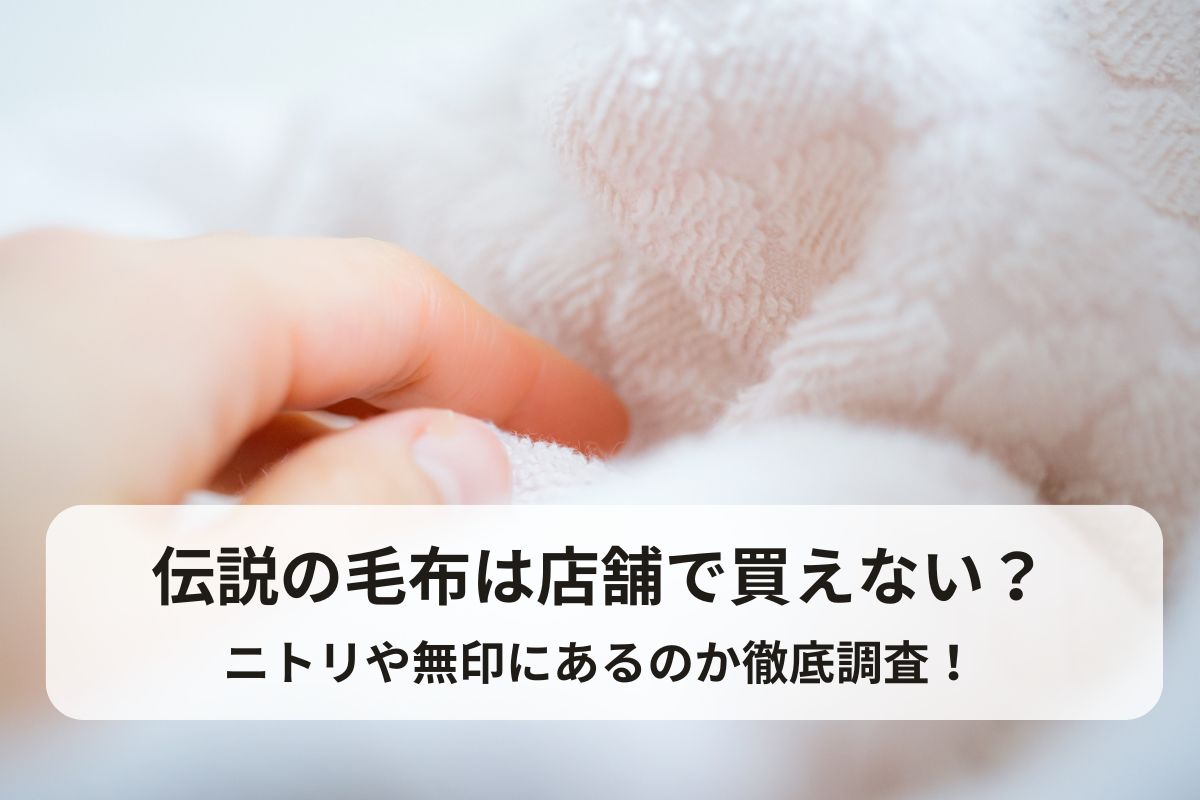 伝説の毛布は店舗で買えない？ニトリや無印にあるのか徹底調査！
